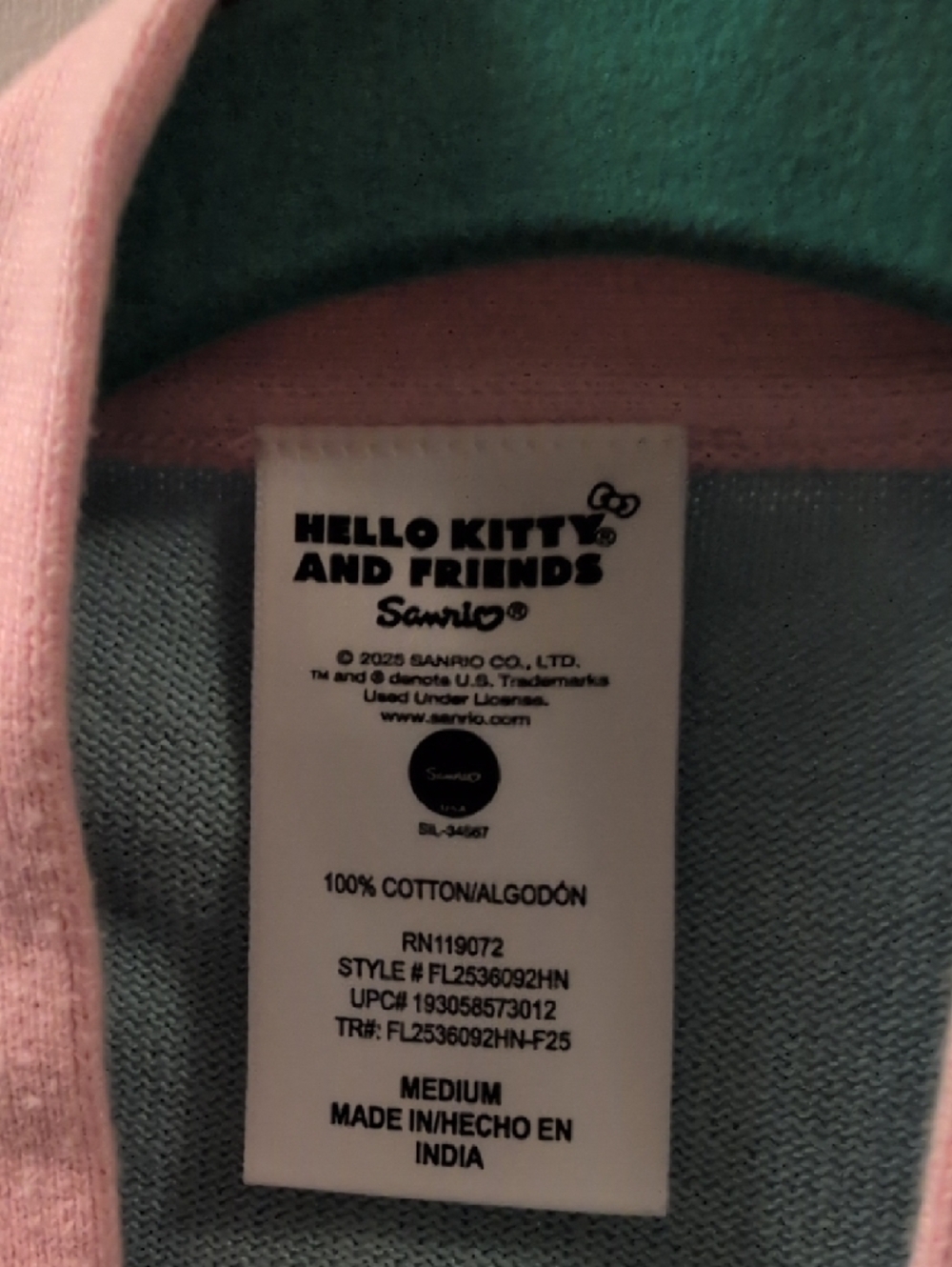 Sanrio Hello Kitty And Friends Winter Skiing Pastel Cardigan NWT - Picture 6 of 14